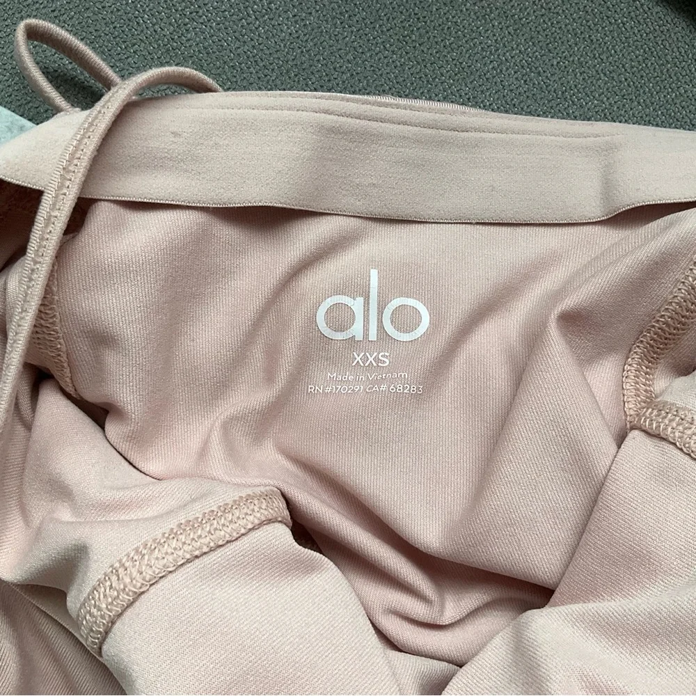 Alo Yoga Micro Plisse Game On Tennis Dress Pink Quartz XXS